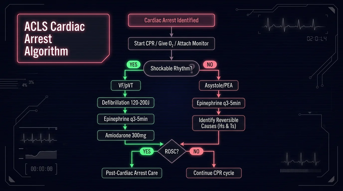 ACLS Cardiac Arrest Algorithm
