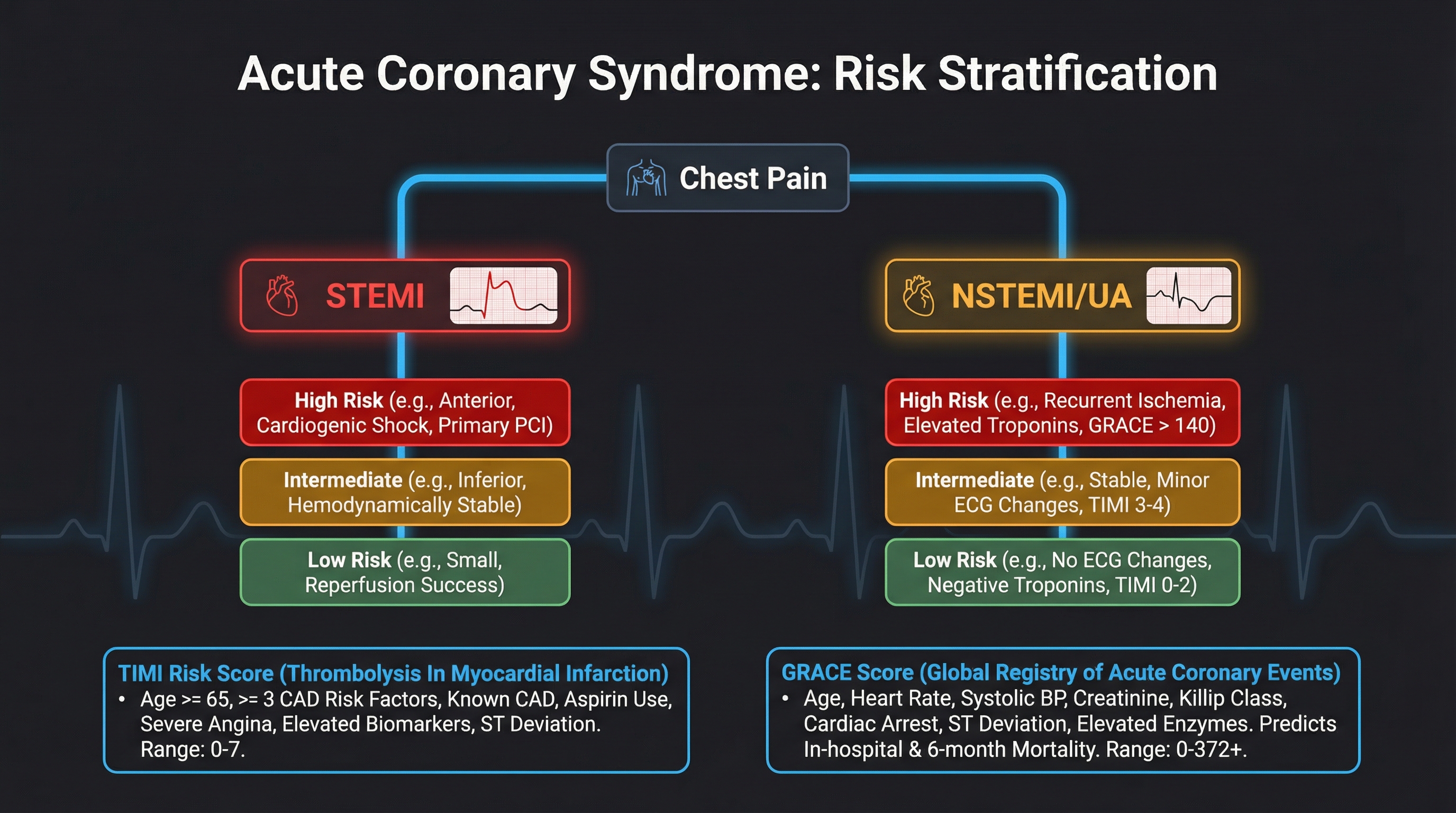 Sample cardiology slide generated by SlideCraft Pro